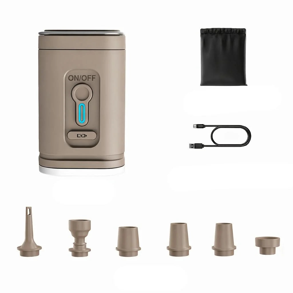 Air Pump Rechargeable Compact Built-In LED