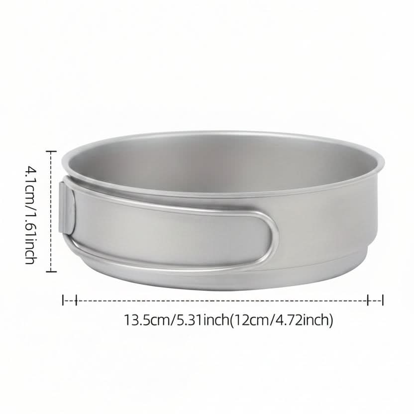 Camping Cookware Set Rustproof Stainless Steel Lightweight & Compact