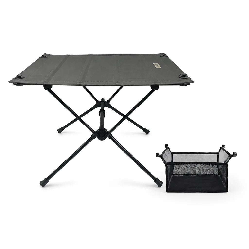 Camping Folding Table Lightweight Aluminum Roll-Up With Net Bag
