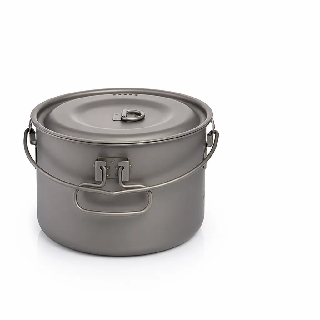 Camping Pot Titanium Lightweight 1.3L & 2.9L