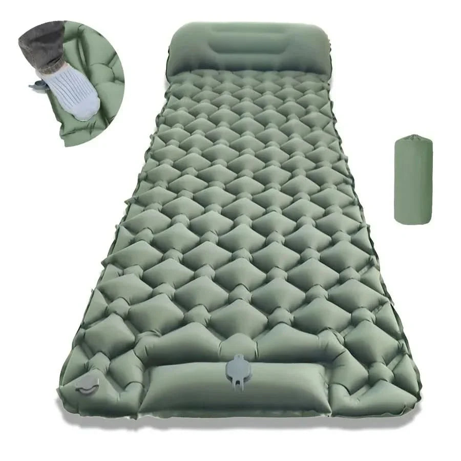 Camping Sleeping Pad Ultralight TPU Built-In Pump