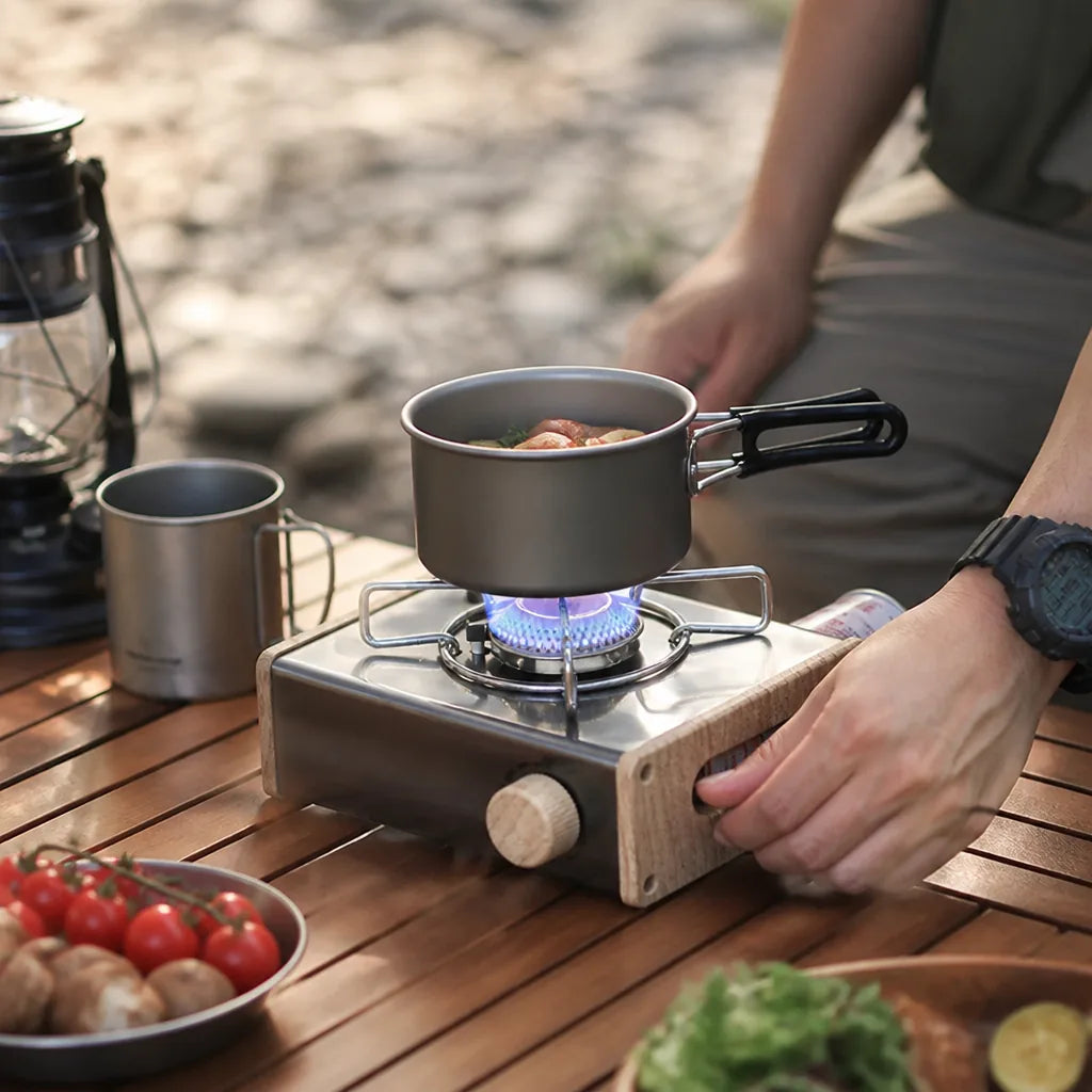 Compact Portable Stainless Steel Outdoor Camping Stove (2800W)