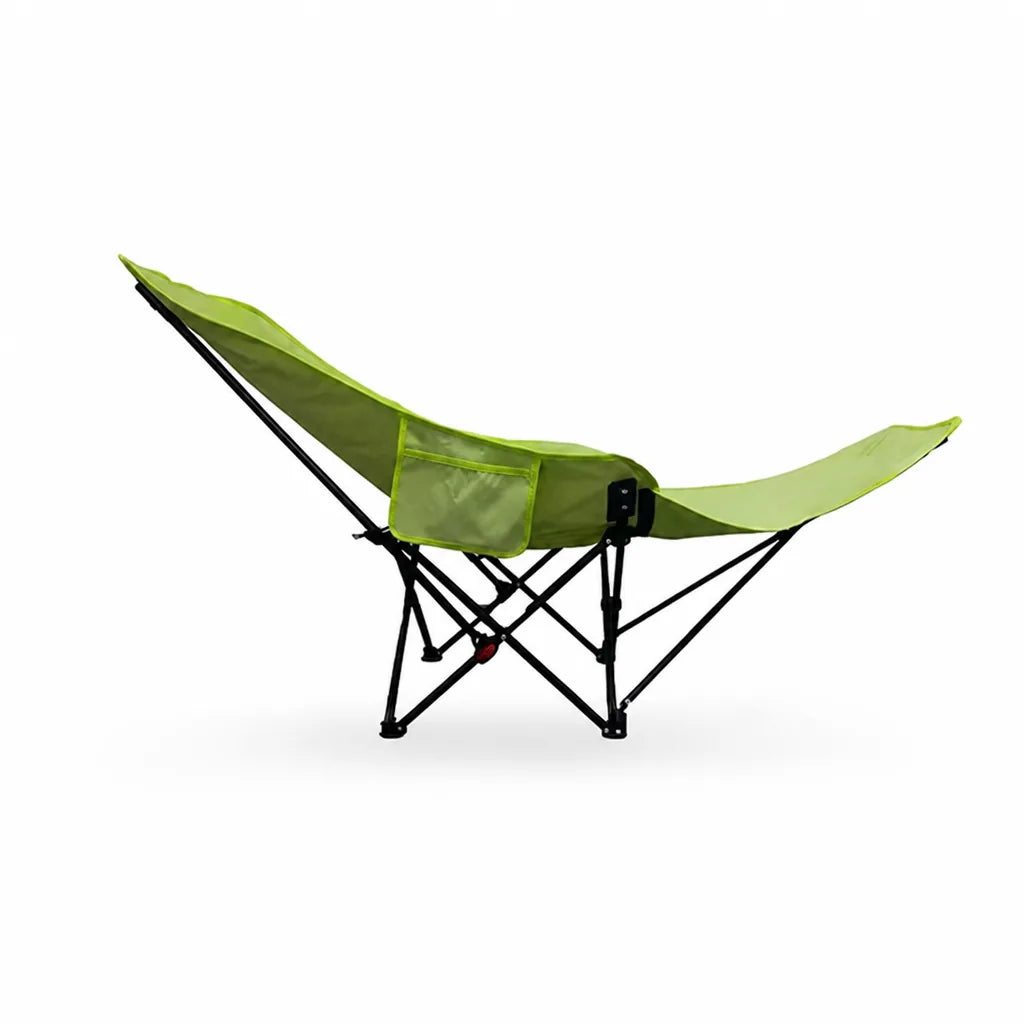 Folding Recliner Chair Curved Headrest & Leg Rest