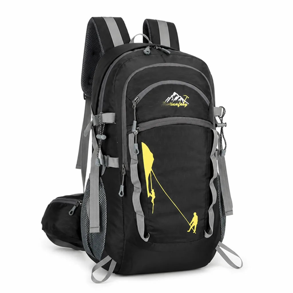 Hiking Backpack 40L Water-Resistant Ripstop Nylon Ergonomic Padded Straps
