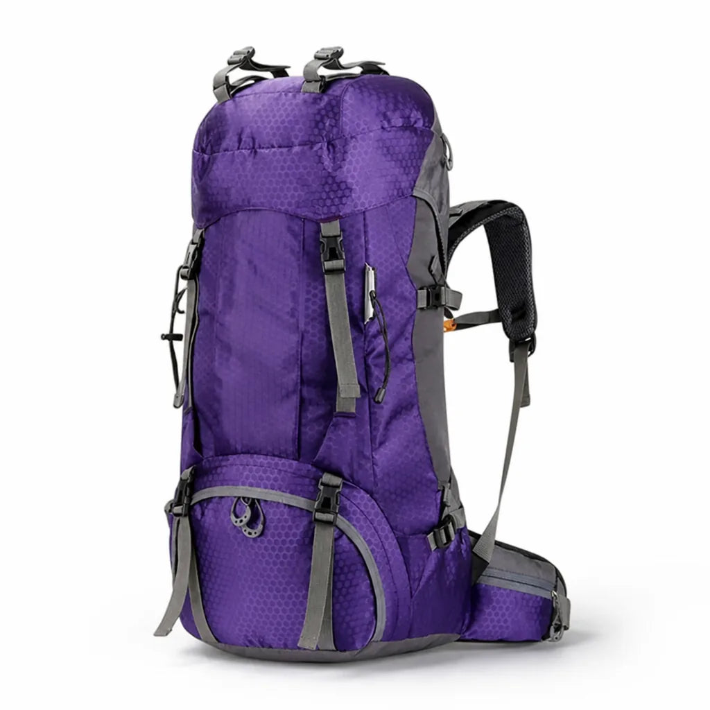 Hiking Backpack 60L Waterproof Breathable Padded Back