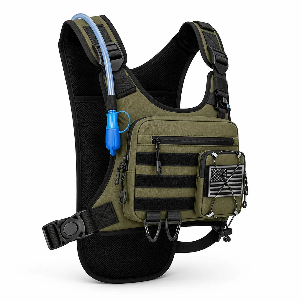 Hydration Backpack 2L Reservoir Tactical Storage Padded Straps