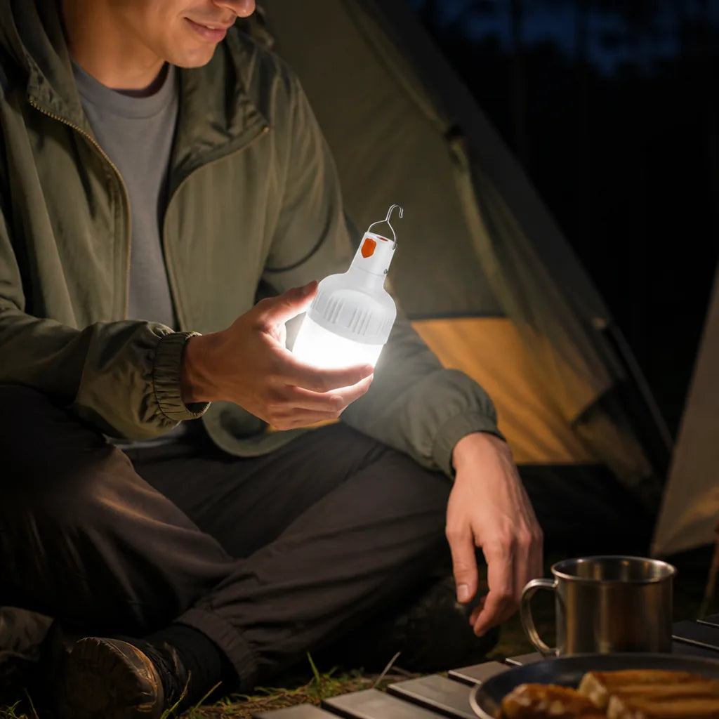 LED Emergency Camping Lantern with USB Charging Cable