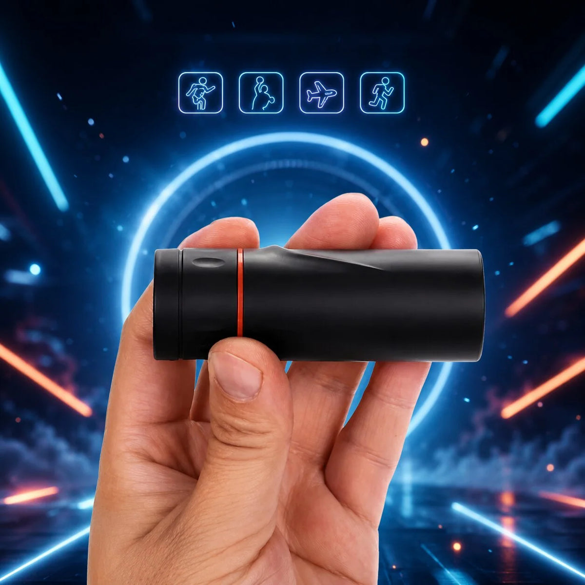 Monocular Telescope HD Optics & Smartphone Adapter Anti-Slip Grip