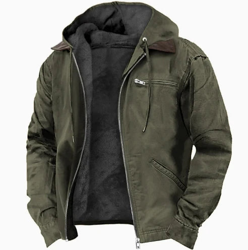 Outdoor Jacket Woven Polyester Wind-Resistant Full Zipper