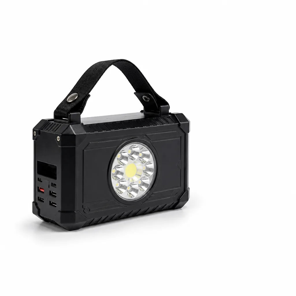 Portable Rechargeable LED Lamp (Adjustable Brightness And USB Charging Ports)