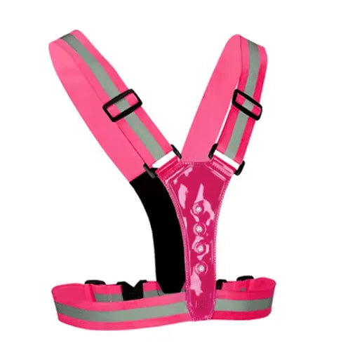 Running Vest LED USB Rechargeable 360 Degree Visibility