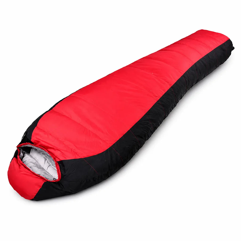 Sleeping Bag Down Fill Water-Repellent Nylon Rated To 23°F