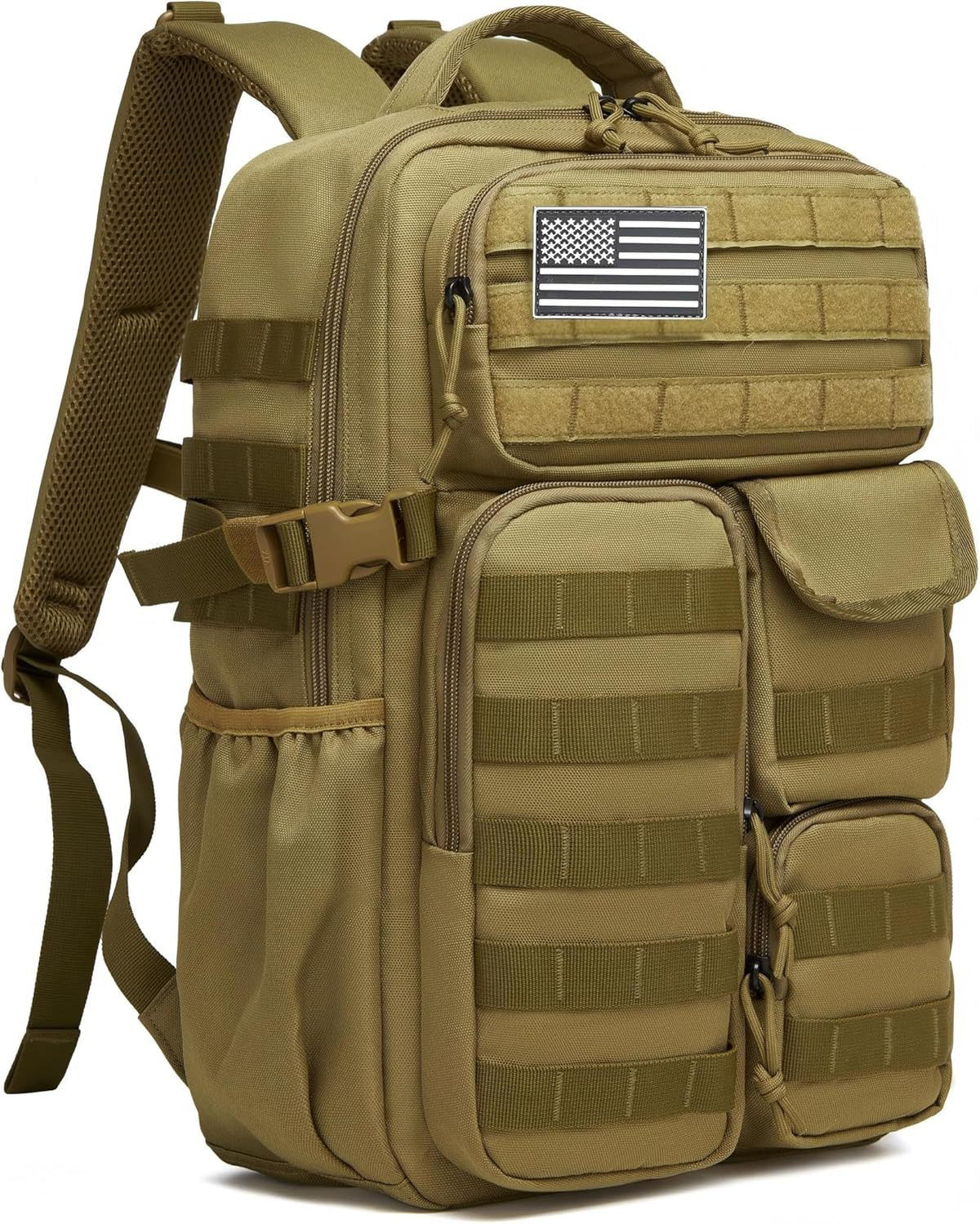 Tactical Backpack MOLLE Modular Multi-Compartment Water-Repellent
