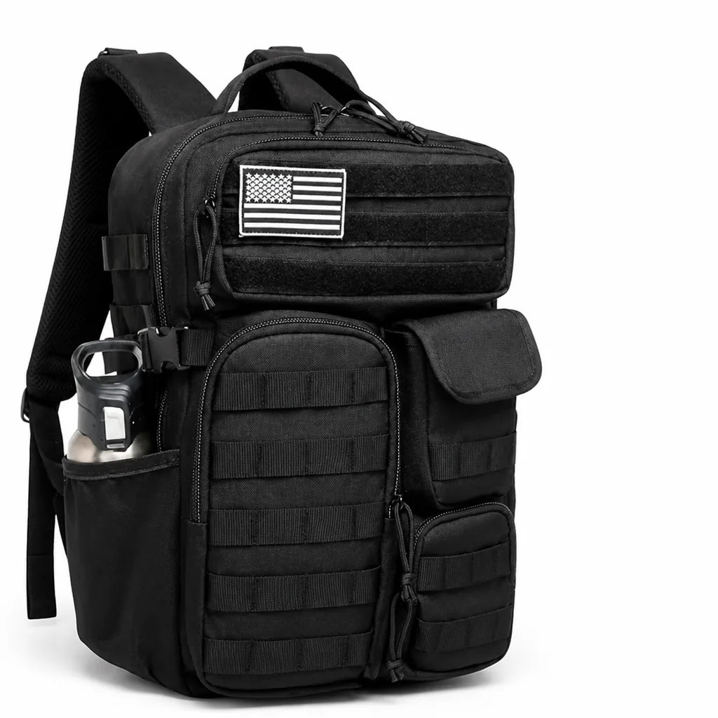 Tactical Backpack Molle System Multiple Compartments Water-Repellent