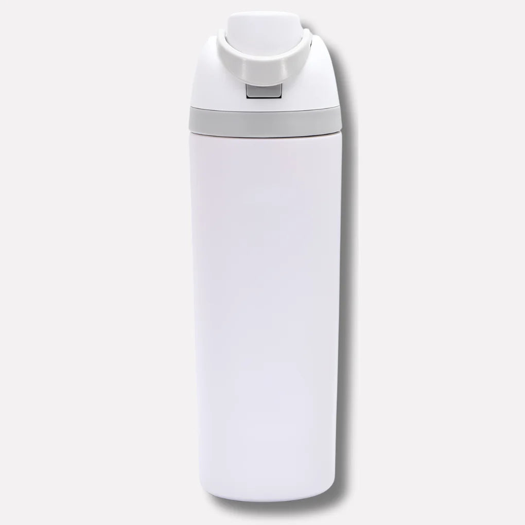 Water Bottle Stainless Steel Double-Walled Leak-Proof Lid & Straw