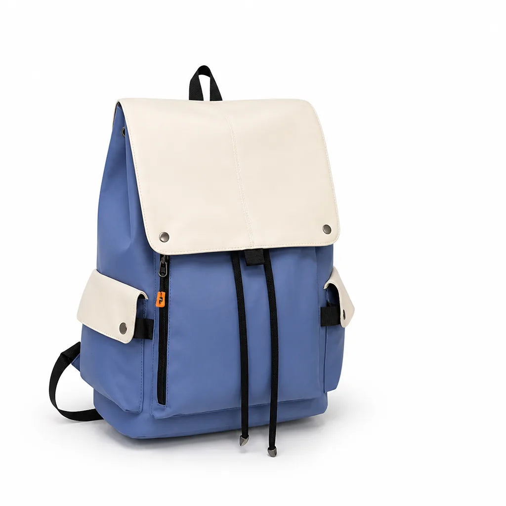 Water-Resistant Multi-Compartment Backpack with Ergonomic Straps