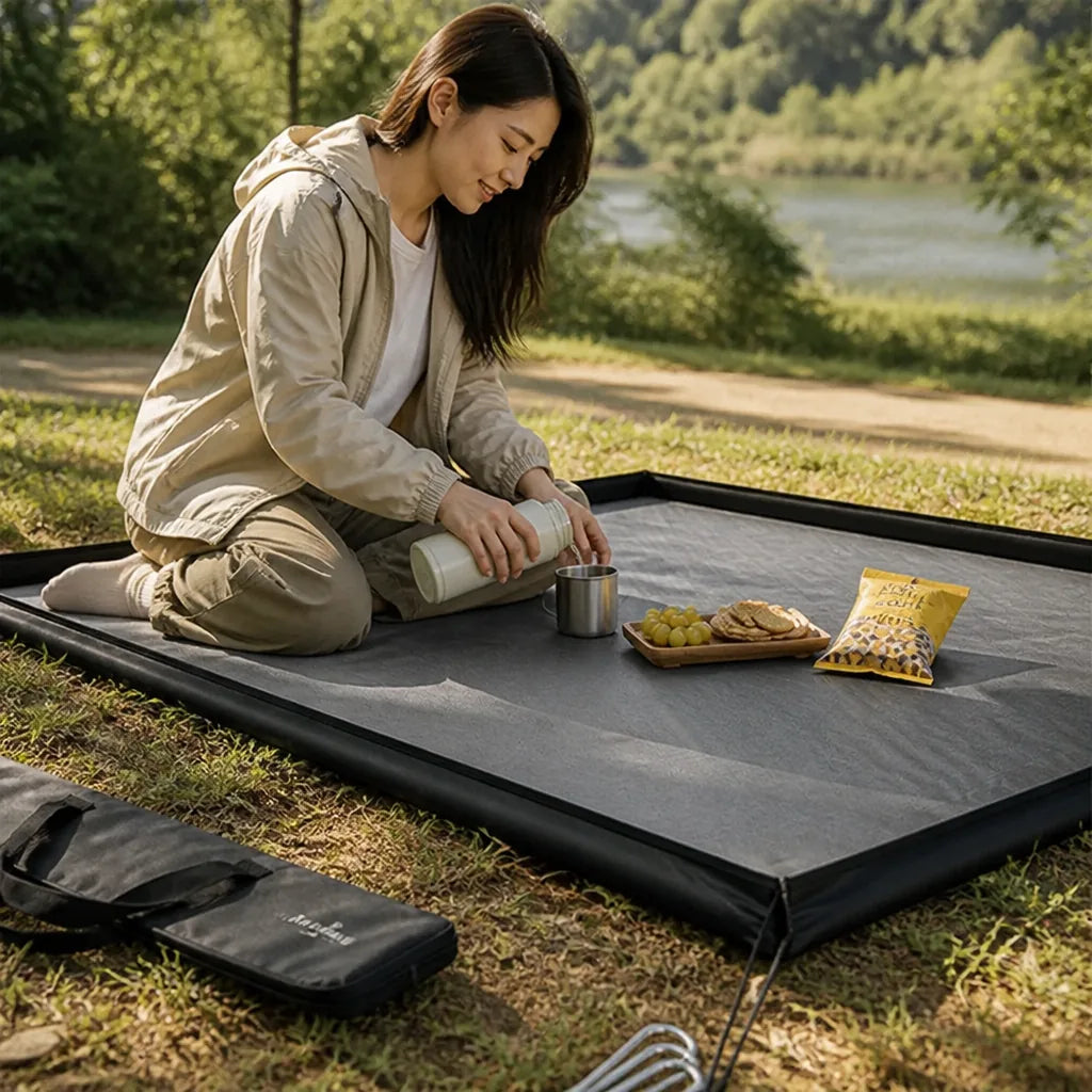Waterproof Oxford Camping Mat With Raised Edges