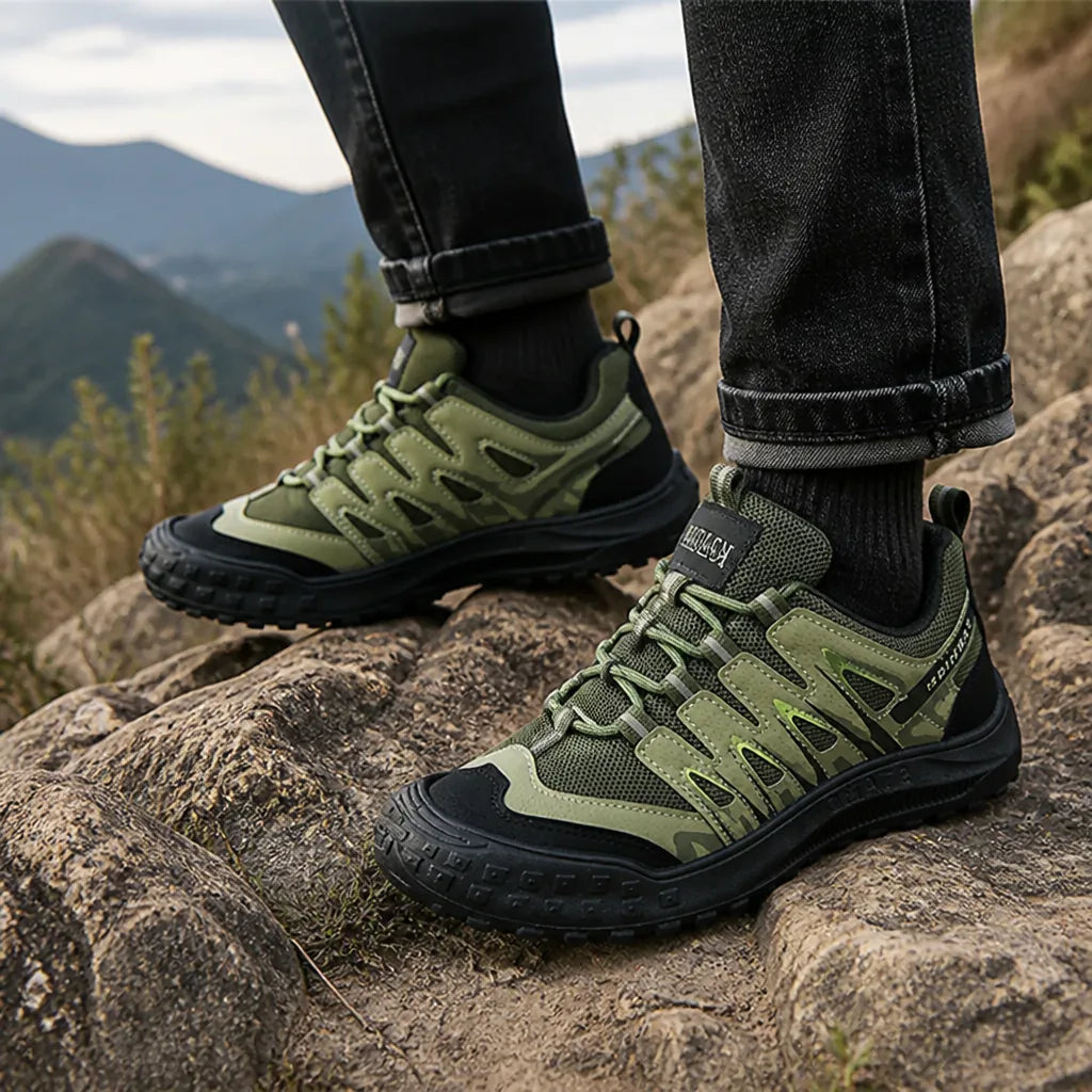Abrasion-Resistant Sole, Breathable Upper Men's Mountain Hiking Shoes