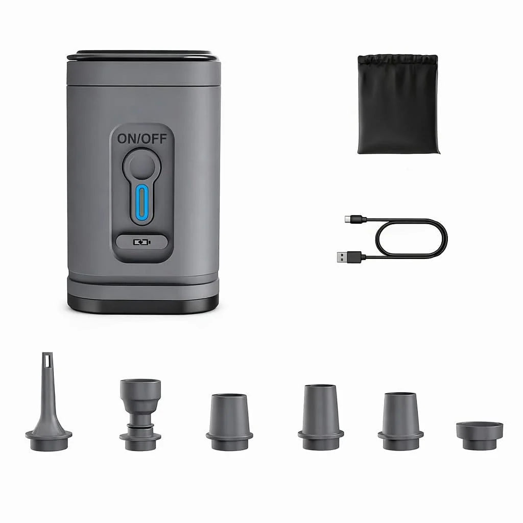 Air Pump Rechargeable Compact Built-In LED