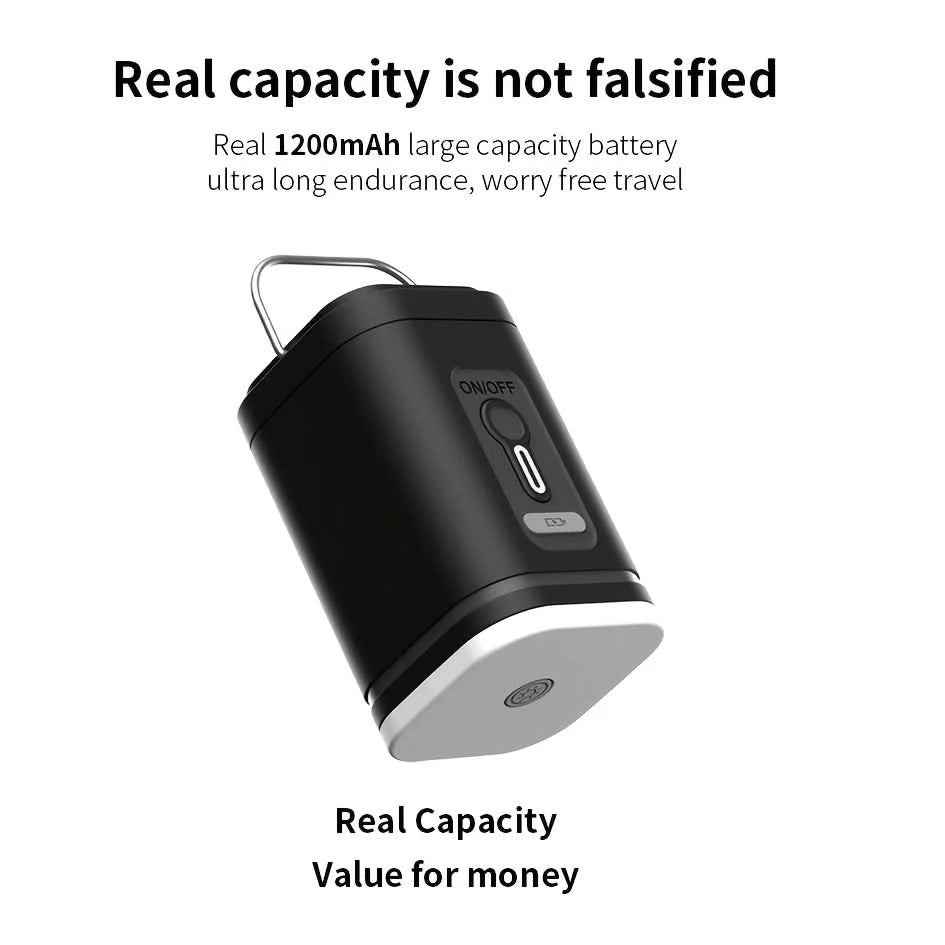 Air Pump Rechargeable Compact Built-In LED