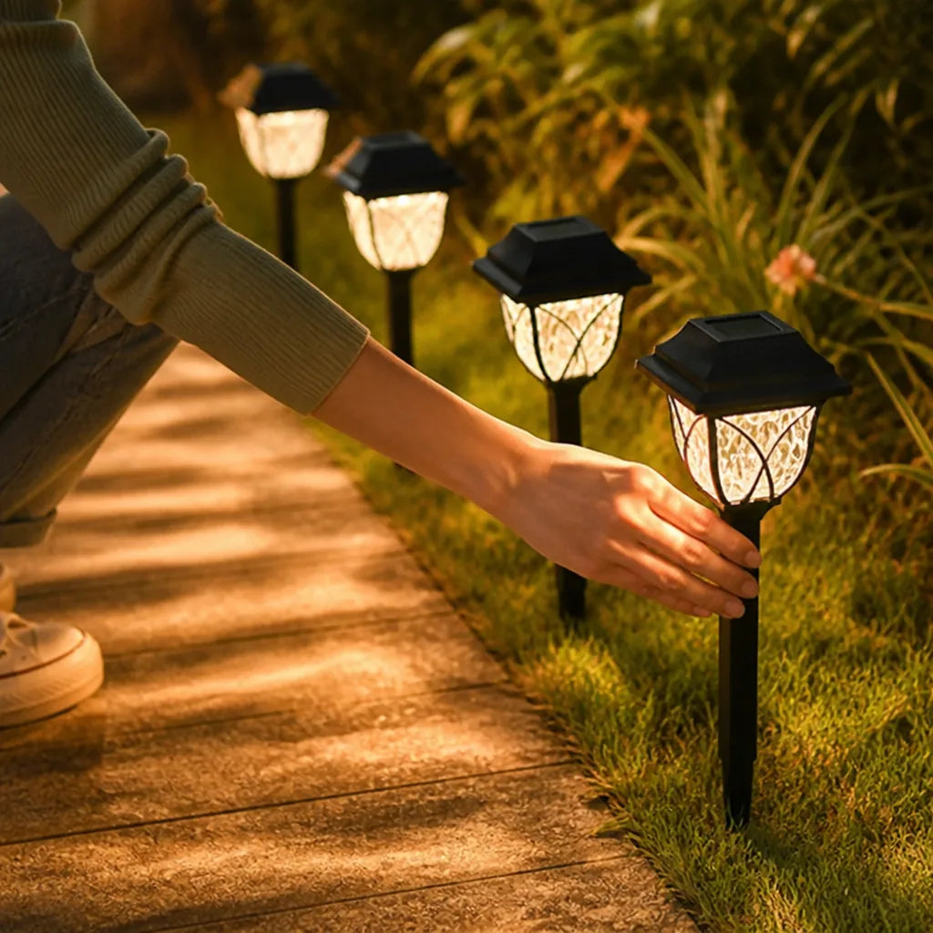 Automatic On/Off Weather-Resistant Solar Path Lights (Up to 12-Hour Runtime)