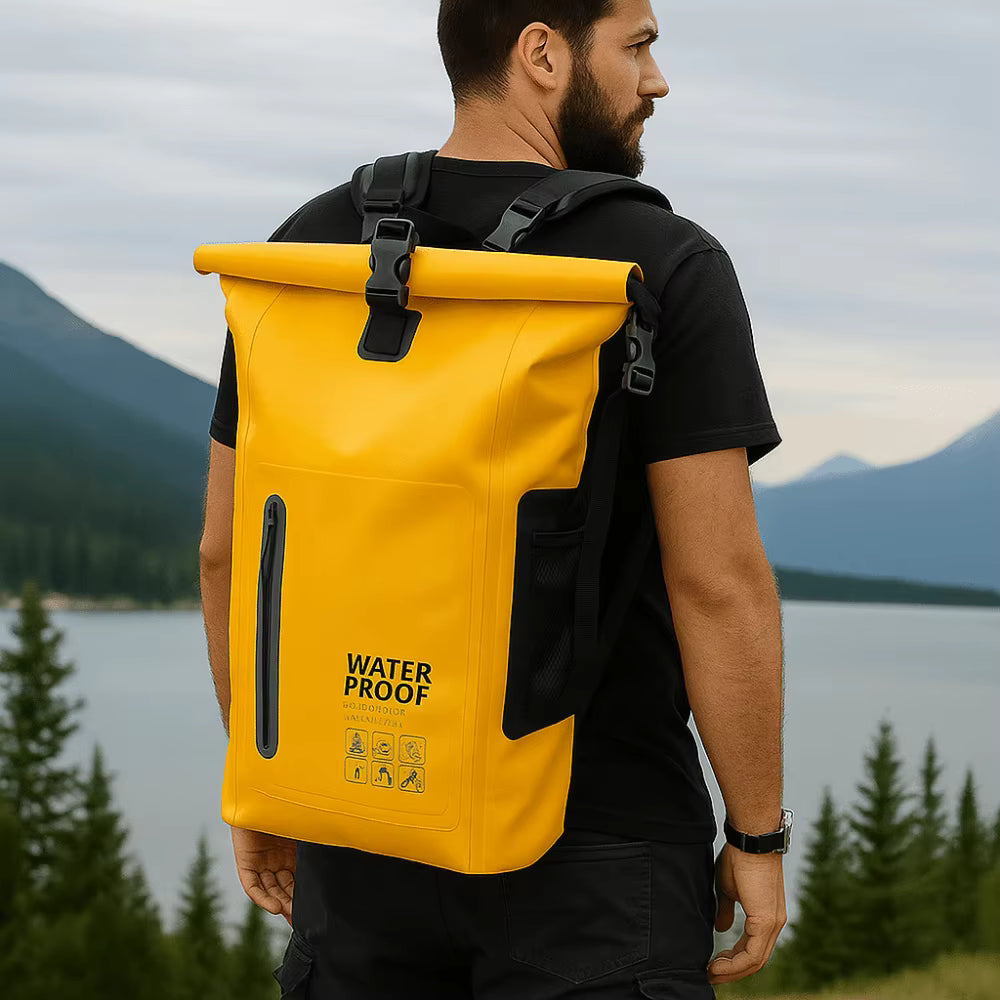 Backpack 25L Waterproof Reflective Strips Removable Shoulder Straps