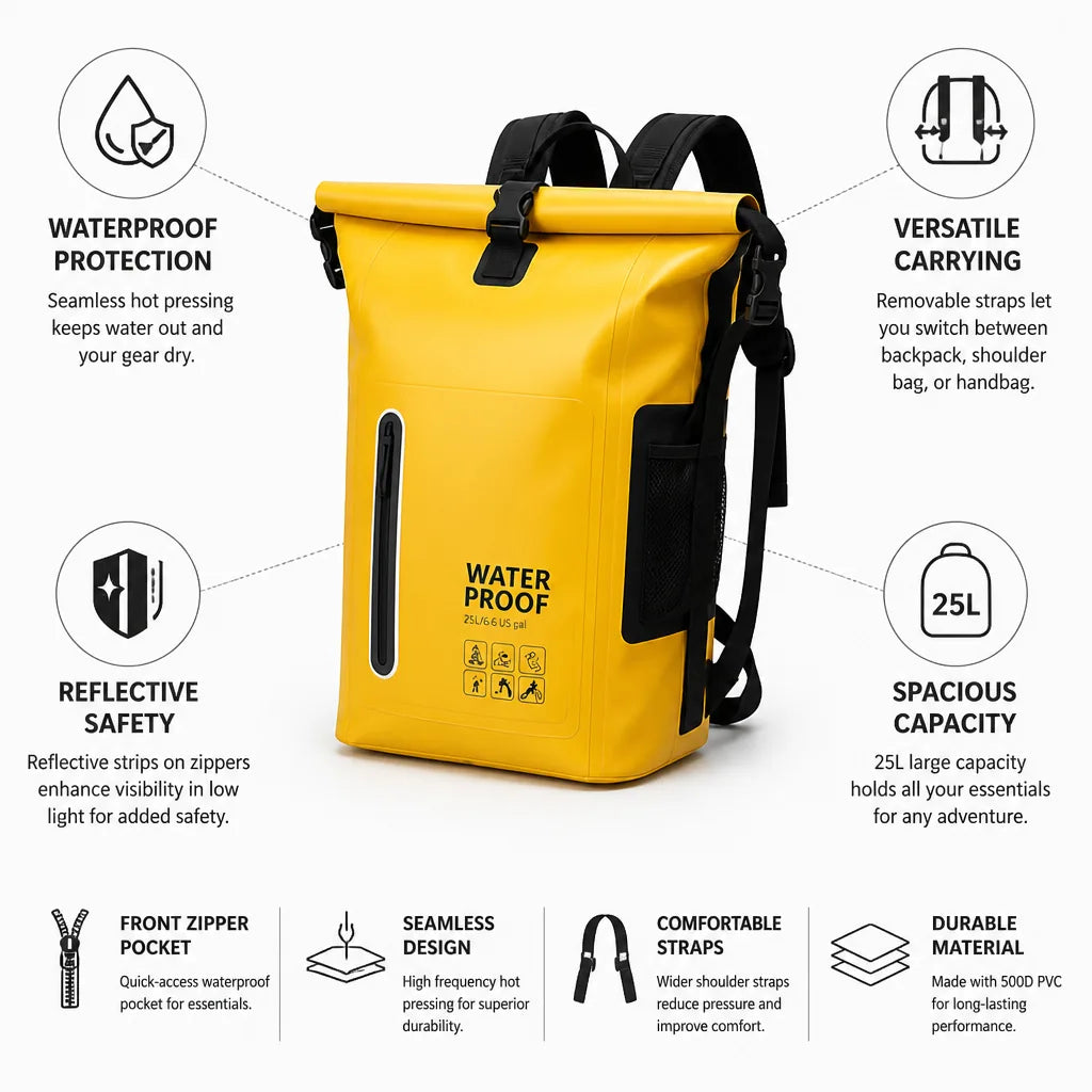 Backpack Waterproof Reflective 25L