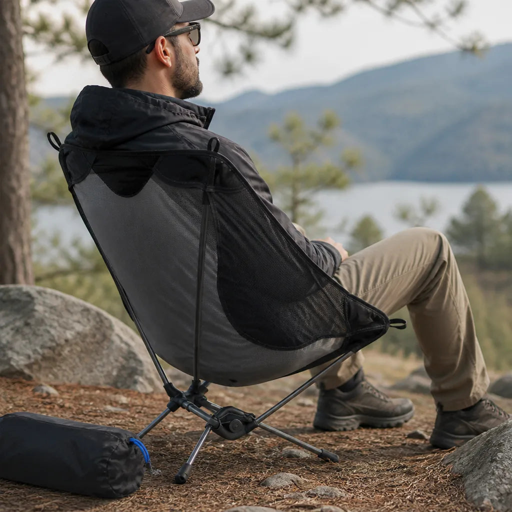 Backpacking Chair Ultralight Foldable Aluminum Frame