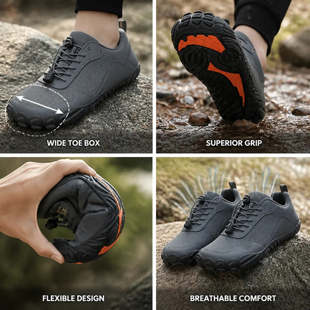 Barefoot Walking Shoe Wide Toe Box Minimal Sole