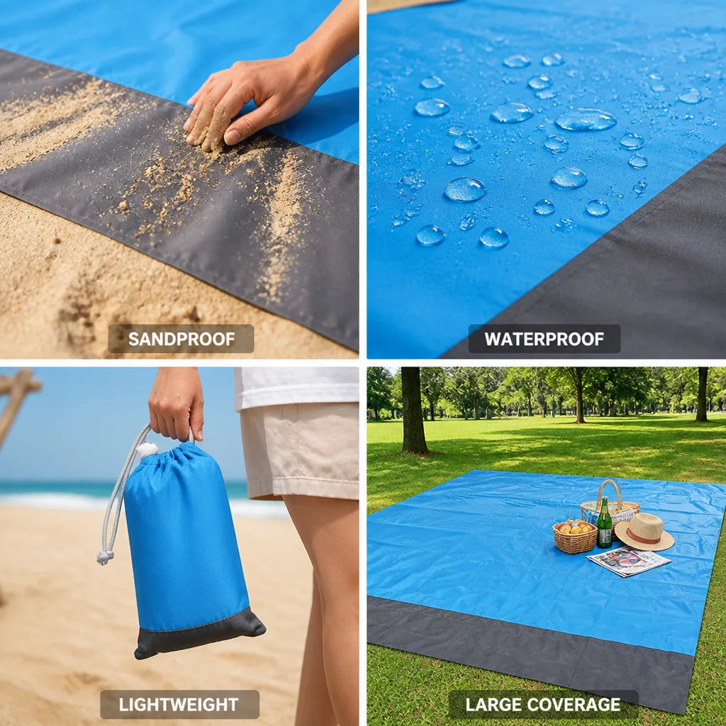 Beach Blanket Sandproof & Waterproof Lightweight