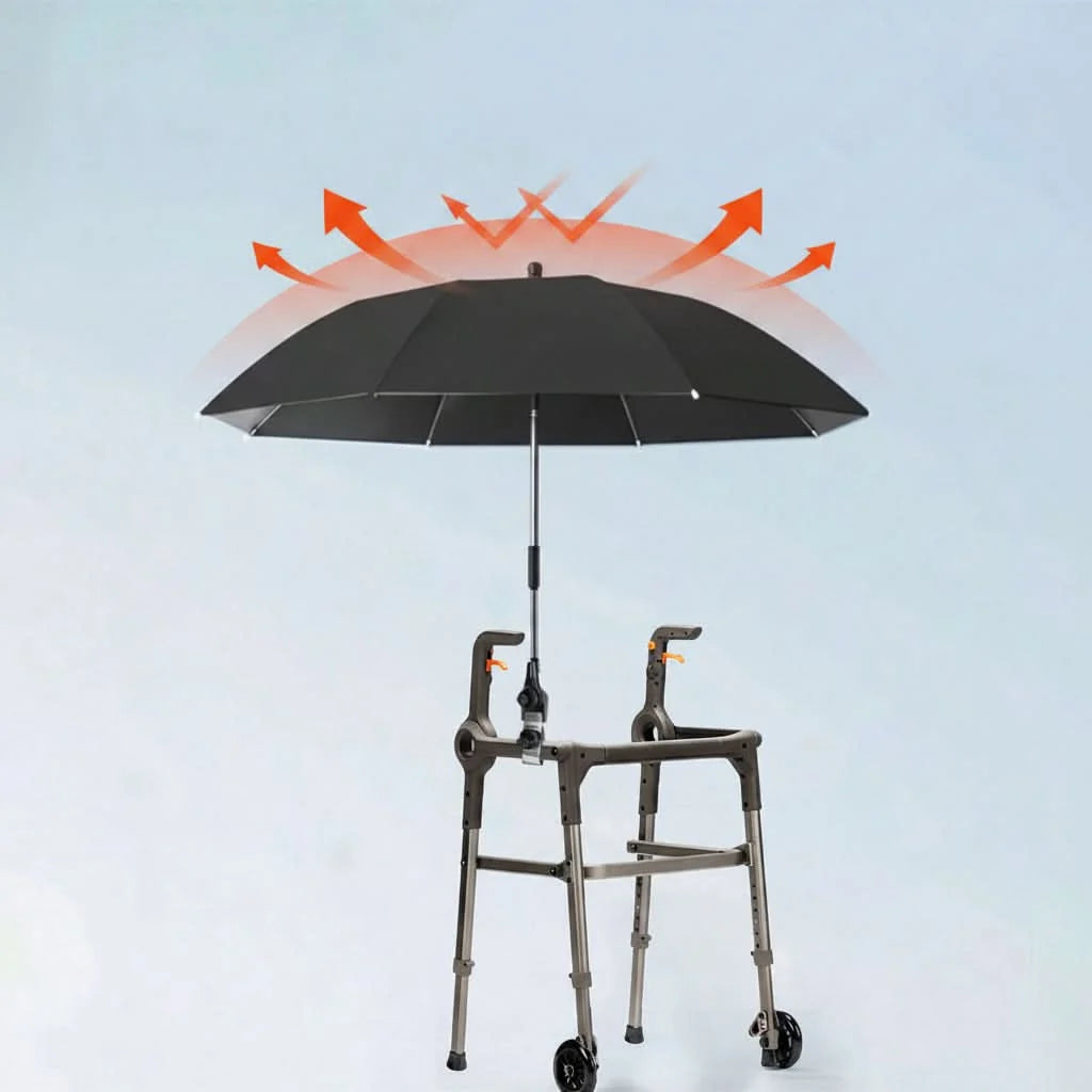 Beach Umbrella 360° Rotating UV-Resistant Clamp Mount