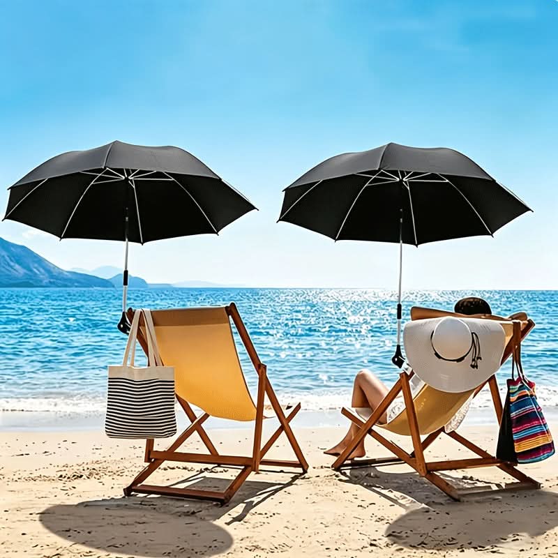 Beach Umbrella 360° Rotating UV-Resistant Clamp Mount