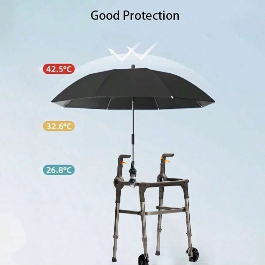Beach Umbrella 360° Rotating UV-Resistant Clamp Mount