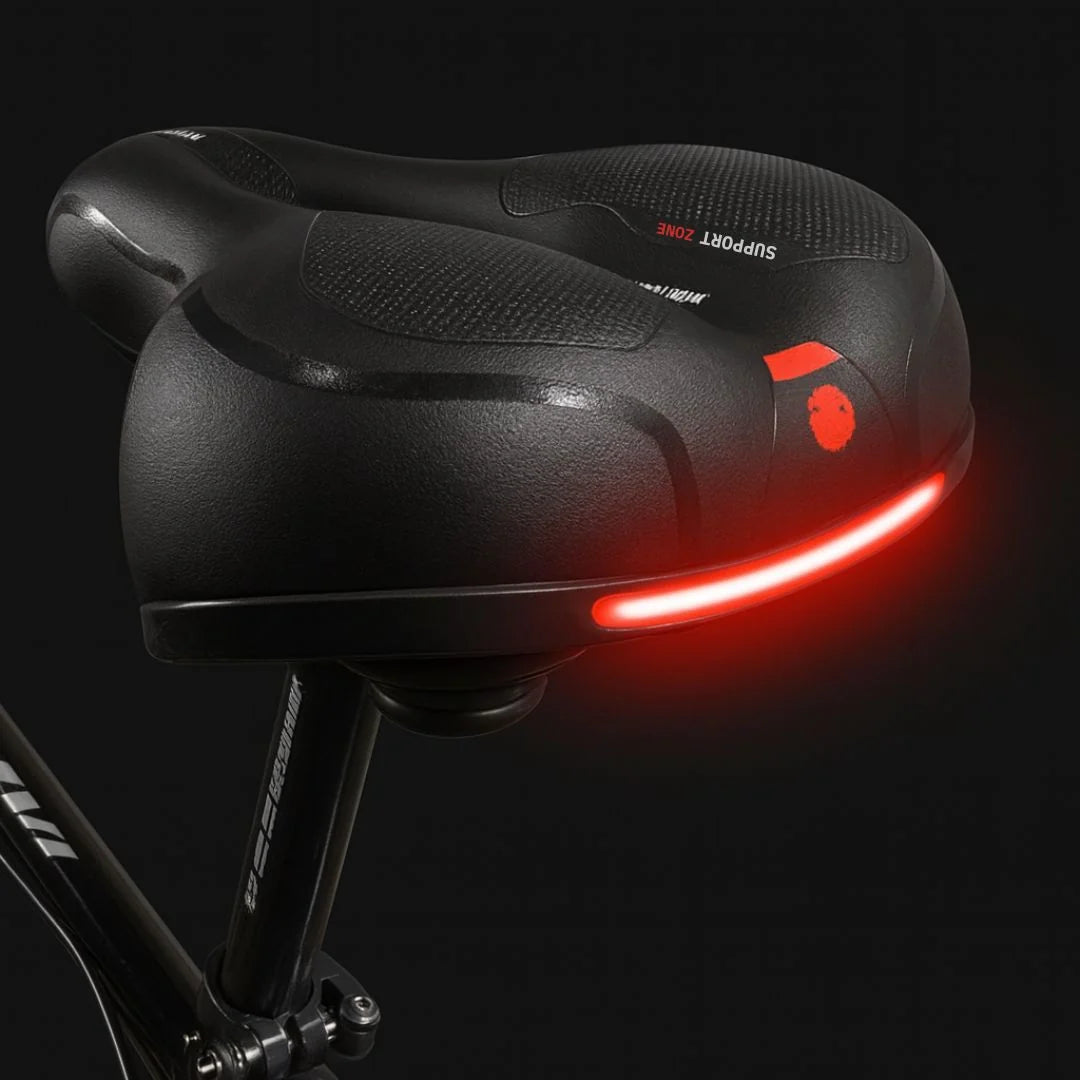 Bicycle Saddle Comfort Foam Integrated Suspension Water-Resistant Surface