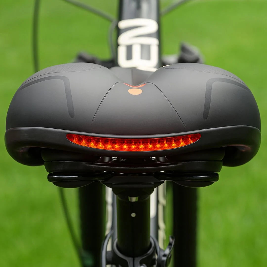 Bicycle Saddle Comfort Foam Integrated Suspension Water-Resistant Surface