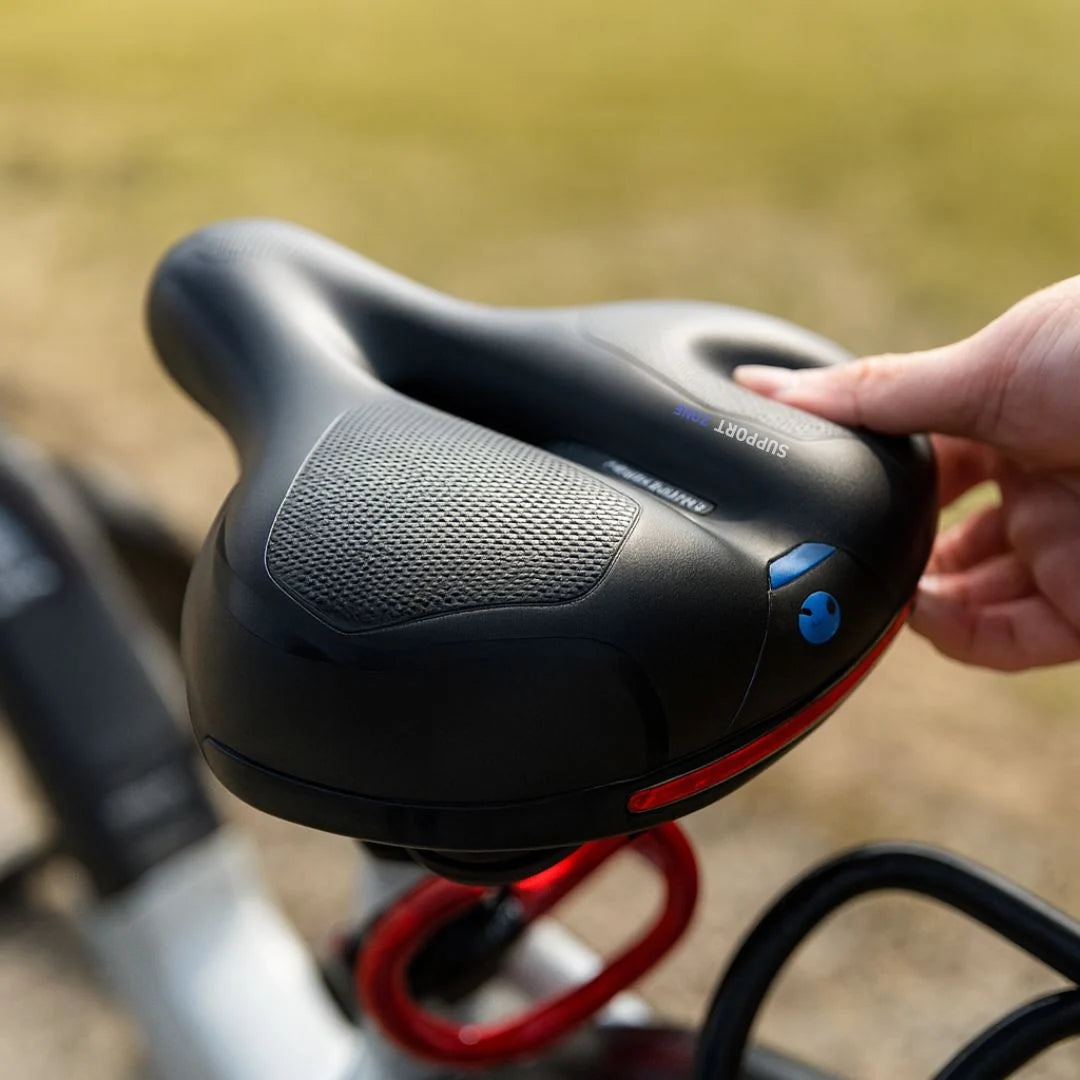 Bicycle Saddle Comfort Foam Integrated Suspension Water-Resistant Surface