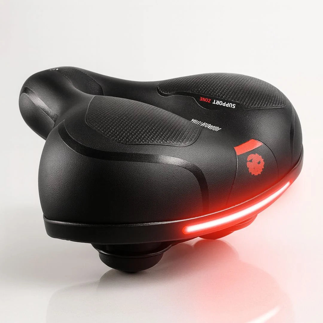 Bicycle Saddle Comfort Foam Integrated Suspension Water-Resistant Surface