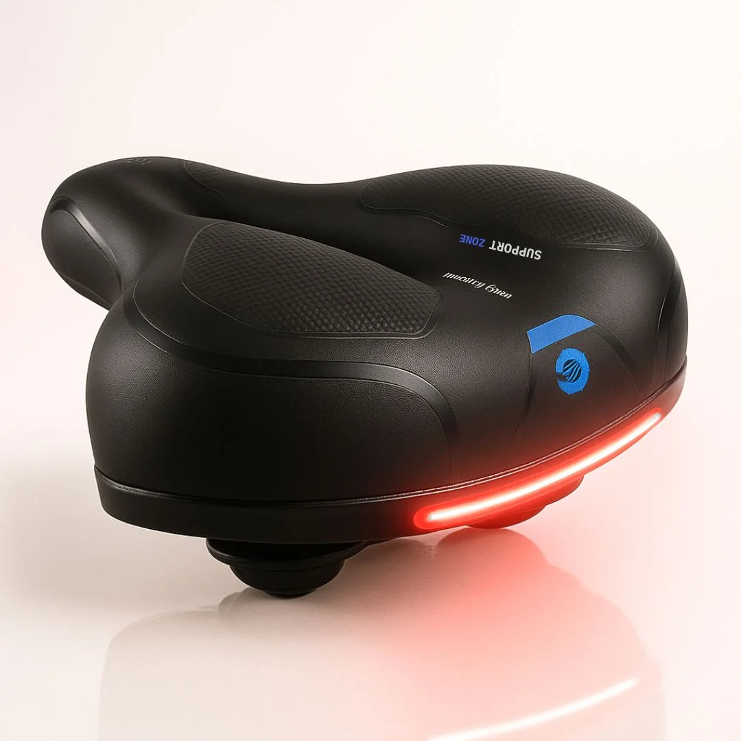 Bicycle Saddle Comfort Foam Integrated Suspension Water-Resistant Surface