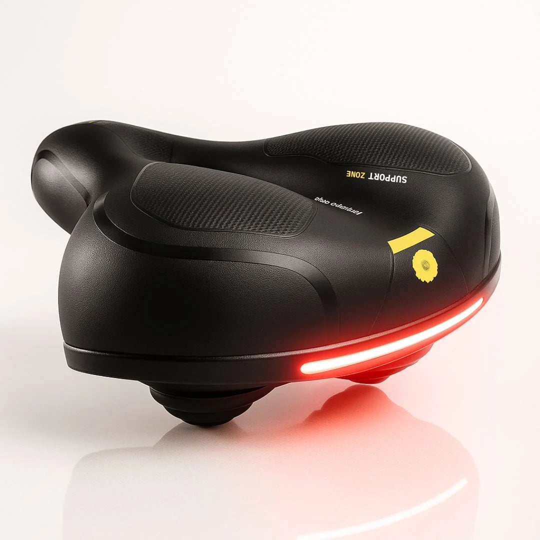 Bicycle Saddle Comfort Foam Integrated Suspension Water-Resistant Surface