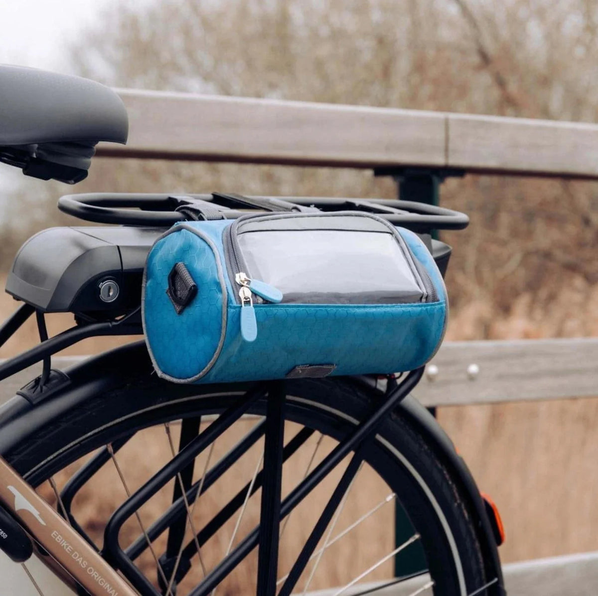Bike Handlebar Bag Touchscreen Phone Pocket Water-Resistant