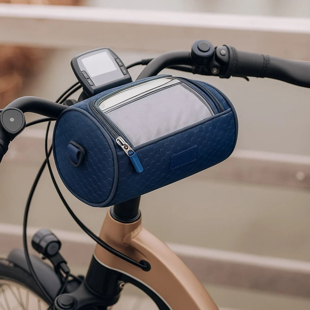 Bike Handlebar Bag Touchscreen Phone Window & Water-Resistant