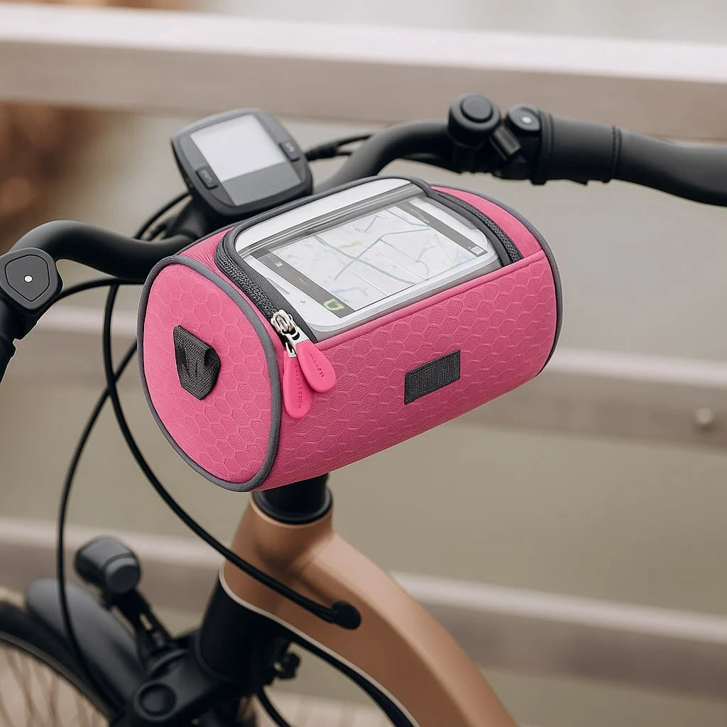 Bike Handlebar Bag Touchscreen Phone Window & Water-Resistant
