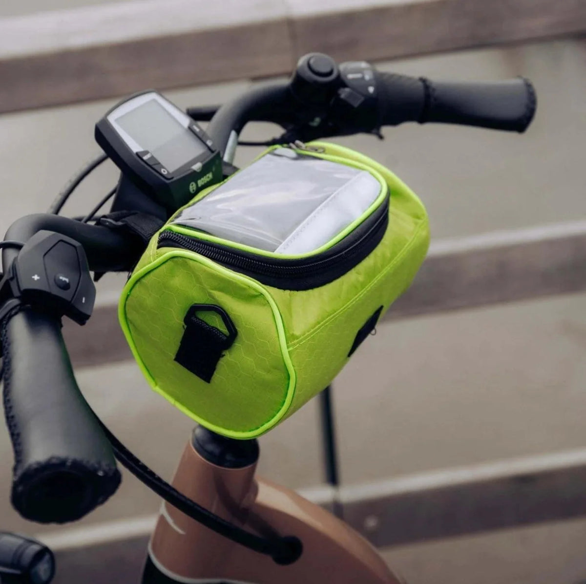 Bike Handlebar Bag Waterproof Touchscreen Phone Window & Velcro Mount