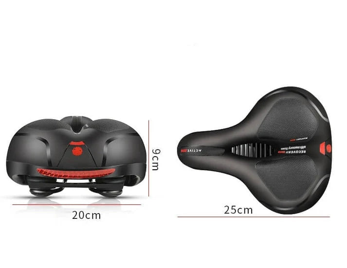 Bike Saddle Wide Shock-Absorbing Breathable & Weather-Resistant