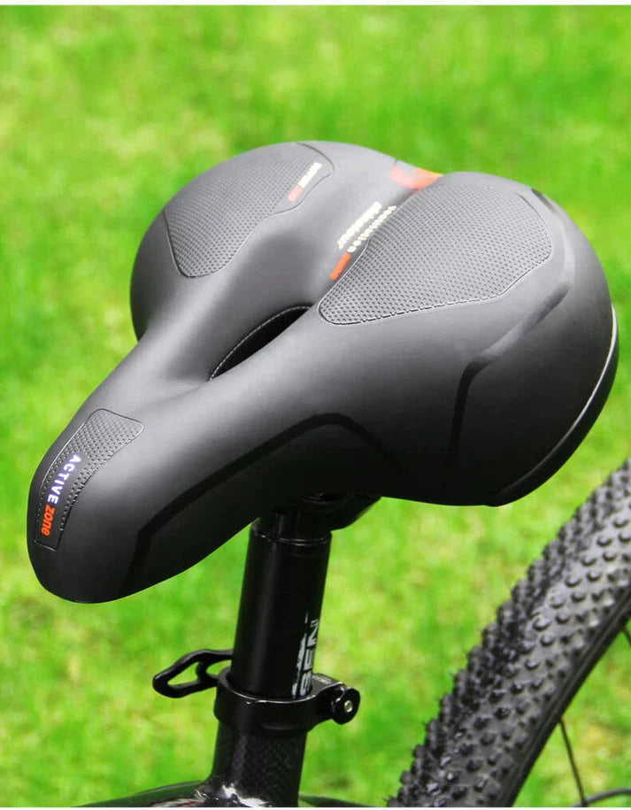 Bike Saddle Wide Shock-Absorbing Breathable & Weather-Resistant