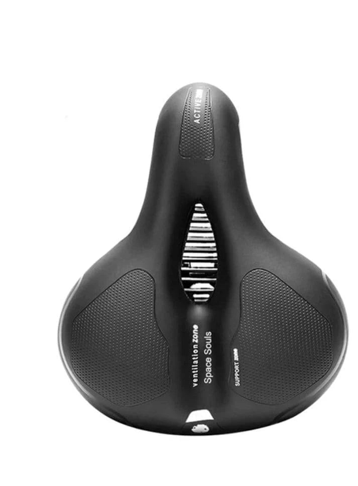 Bike Saddle Wide Shock-Absorbing Breathable & Weather-Resistant