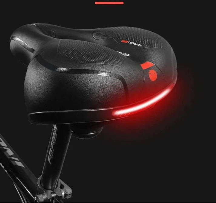 Bike Saddle Wide Shock-Absorbing Breathable & Weather-Resistant