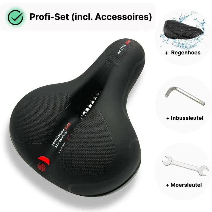 Bike Saddle Wide Shock-Absorbing Breathable & Weather-Resistant