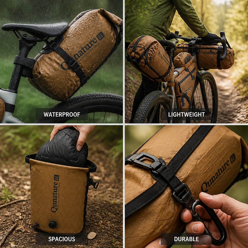 Bikepacking Bag Waterproof Lightweight & Durable 6L-12L