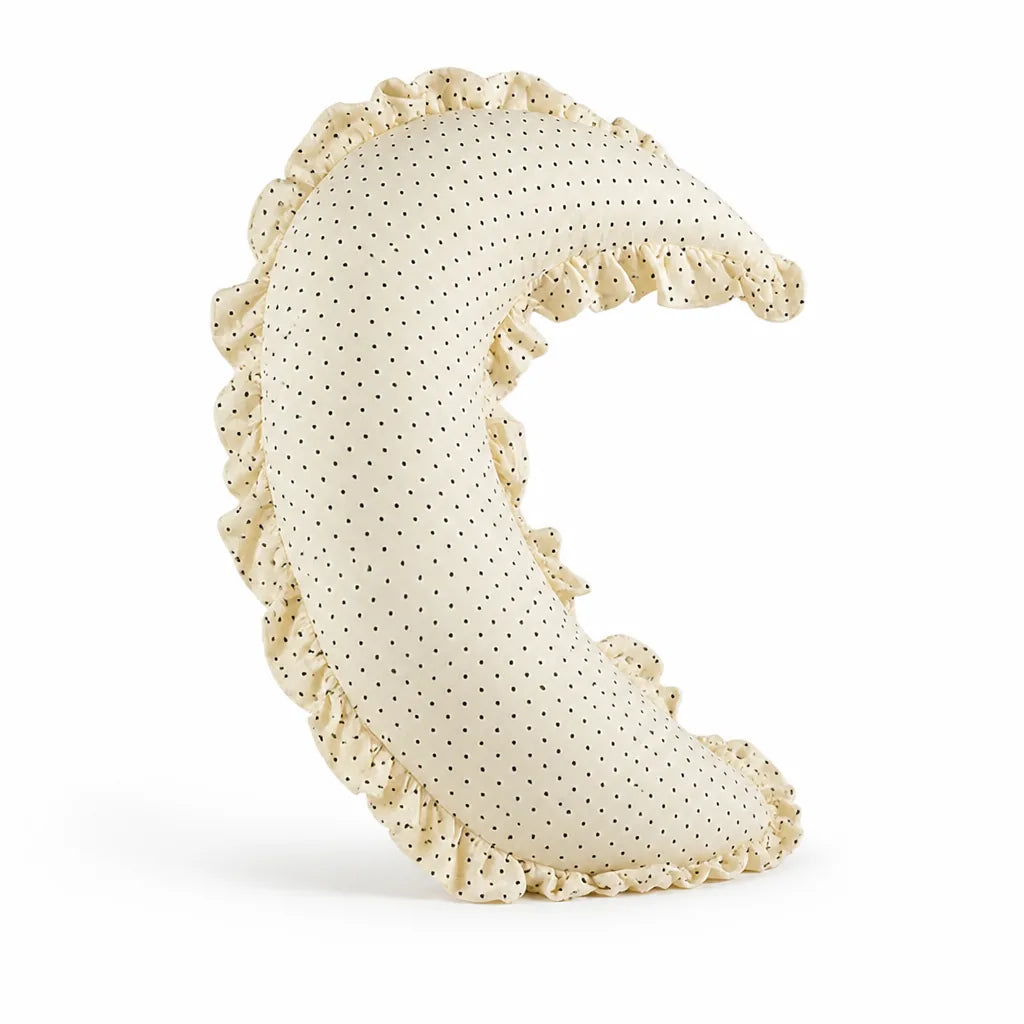Bolster Cushion Lumbar Support Ruffle Trim Cotton Blend